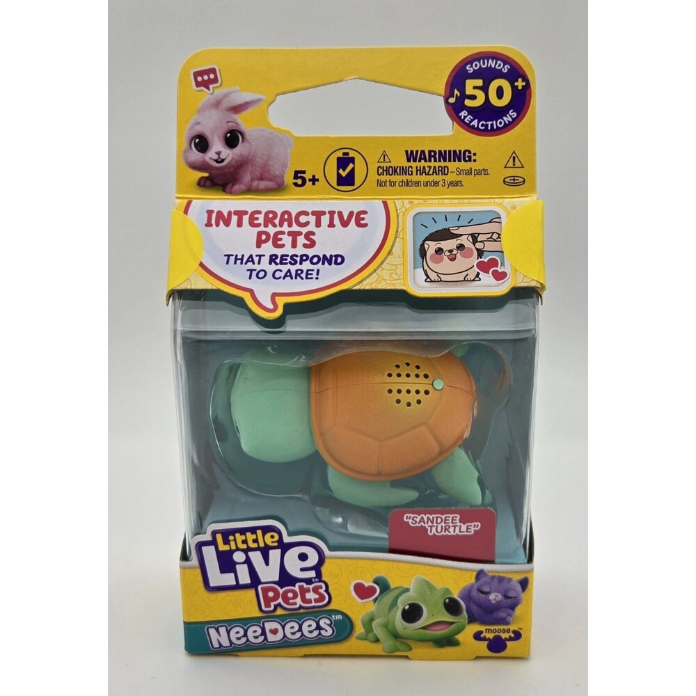 Little Live Pets NeeDees Sandee Turtle Interactive Toy‎ with Sounds